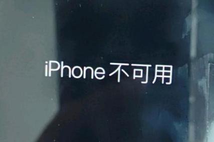 瑞丽苹果服务网点分享锁屏界面显示“iPhone 不可用”如何解决 